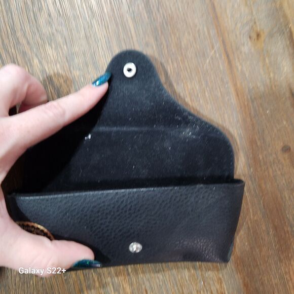 RAY BAN CASE Black Soft Eyeglasses Sunglasses Case with Snap Closure Luxottica - Picture 2 of 4